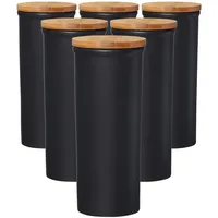 Ritzenhoff & Breker Jasper Vorratsdose 1,6 l schwarz 6er