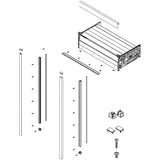 Rehau Kassettenmodul Crystal Line Rollladen 900 mm weiß matt