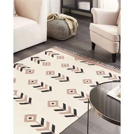 Beliani Niavan Kelimteppich 200 x 300 cm Beige