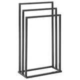 Beliani Charras Handtuchständer Schwarz 45 x 84 cm