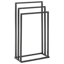 Beliani Charras Handtuchständer Schwarz 45 x 84 cm