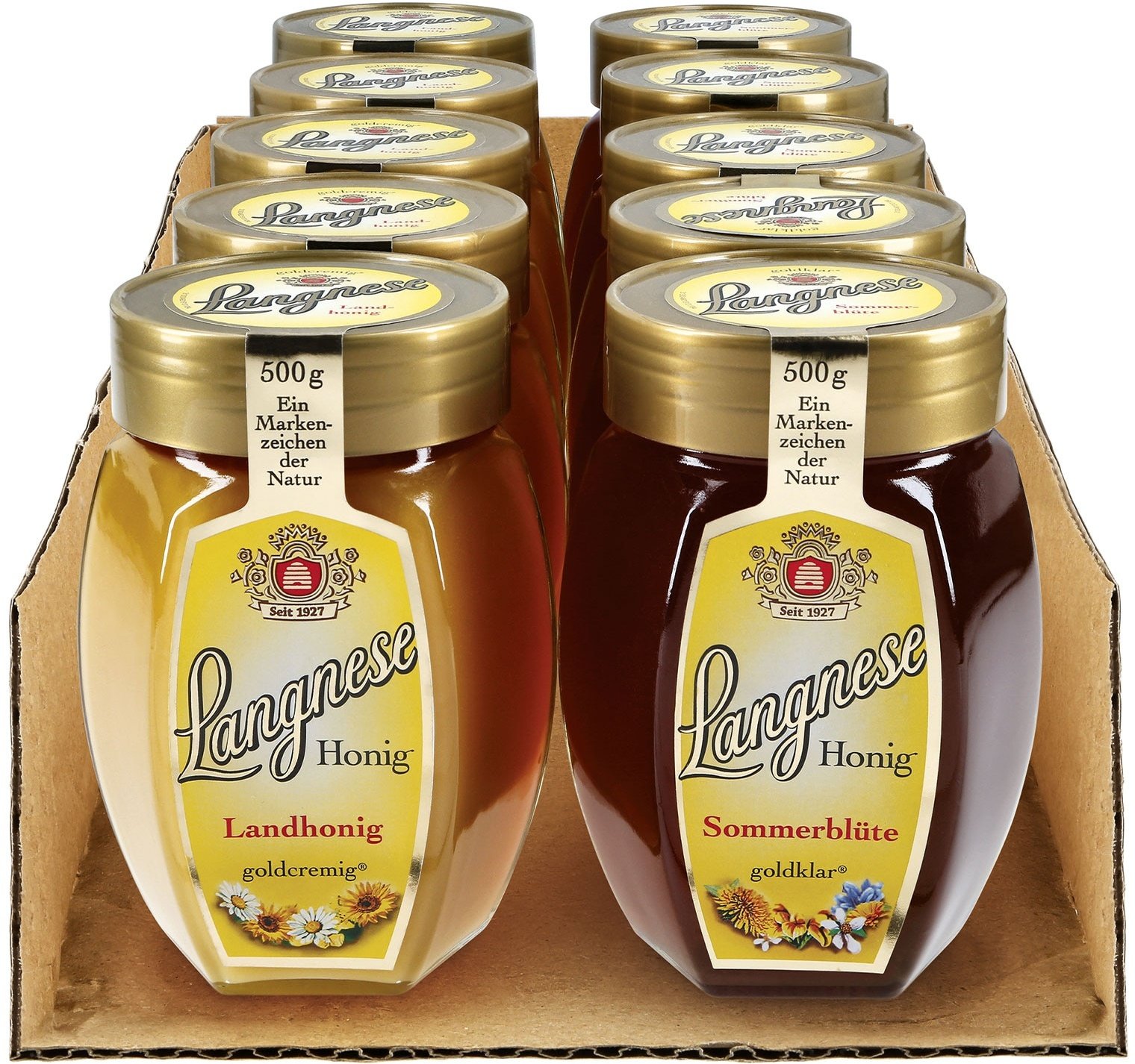 Langnese Honig Feine Auslese 500 g, verschiedene Sorten, 10er Pack