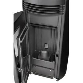 Justus Norta Pelletofen Schwarz 8 kW
