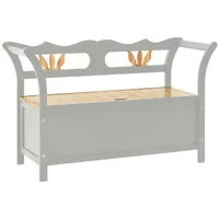 VidaXL Sitzbank Grau 107x45x75,5 cm Massivholz Tanne