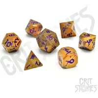glassstaff CritStones Metal Würfel Set Shattered Sigils (7)