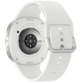 Samsung Galaxy Watch8 Bluetooth 44 mm Silver Sport Band White M/L