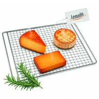 Lemodo Räucherrost 36,5 x 25,5 cm Edelstahl Silber/Weiß
