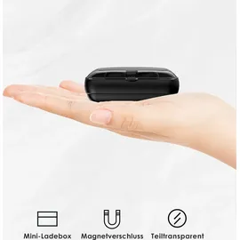 NAmobile Kopfhörer Bluetooth 5.1 Nokia X20 X10 C10 C20 G10 G20 In-Ear Ohrhörer - Schwarz