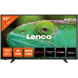 Lenco LED-4353BK - 43-Zoll 4K Android-Smart-TV, schwarz