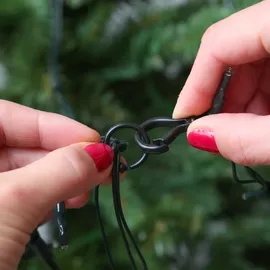 MARELIDA LED Baummantel Lichterkette 1-2 GLOW 7 Stränge 700LED H: 2,1m Timer für Außen