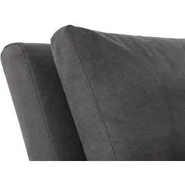Nehl Liege Easy Mikrofaser 220 x 80 x 116 cm Grau mit Kopfteil