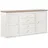 Hom ́in Sideboard 180 x 89 x 43 cm Grau / Weiß