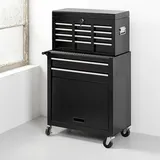 Tech-Craft Werkstattwagen 7 Schubladen Stahl schwarz