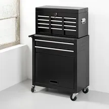 Tech-Craft Werkstattwagen 7 Schubladen Stahl schwarz