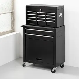 Tech-Craft Werkstattwagen 7 Schubladen Stahl schwarz