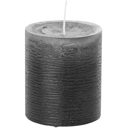 Wiedemann Kerzen graue Rustic Kerzen, durchgefärbte Stumpenkerzen inkl. ASF 190 x 98 mm