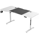 [pro.tec]® Höhenverstellbarer Tisch Stryn 160x75cm weiß