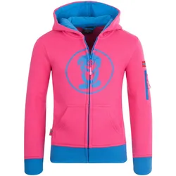 Kinder Hoodie Pullover Sortland Himbeere/Blau One Size