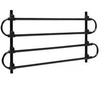 fudajo Hundegitter 83-145 cm Schwarz 40 cm