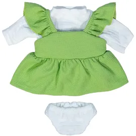 MINILAND BABY Miniland Kleidung für 38 cm Puppe Übergangskleid Grün