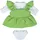 MINILAND BABY Miniland Kleidung für 38 cm Puppe Übergangskleid Grün