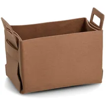 Zeller Aufbewahrungskorb Filz 36 x 25 x 23 cm cognac