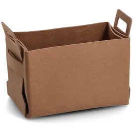 Zeller Aufbewahrungskorb Filz 36 x 25 x 23 cm cognac