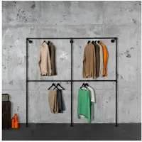 RSR Hangers Wandgarderobe Kleiderstangensystem Nina höhenverstellbar Industrial Design Schwarz