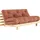 Karup Roots Schlafcouch Baumwolle/Polyester 2,5-Sitzer Braun