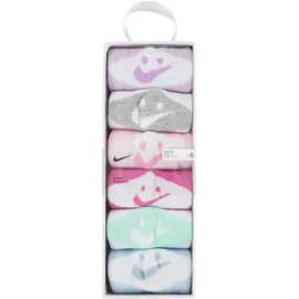Nike Kids Smiley Crew Socken 6 Paare rosa 23-26,5