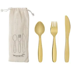 Bloomingville Kinder Besteck Hazha Gold, 17 cm