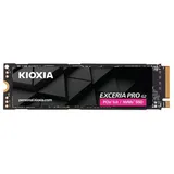 KIOXIA EXCERIA Pro G2 2TB M.2 2280 NVMe SSD 2000GB interne SSD (2 TB) M.2" 14700 MB/S Lesegeschwindigkeit, 13400 MB/S Schreibgeschwindigkeit, PCIe Gen5 x4, NVMe, BiCS FLASH TLC, 2,25 Mio. IOPS schwarz