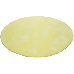 Hochflor-Teppich ESPRIT "Relaxx", gelb, H:25mm Ø:200cm, Kunstfaser, Teppiche, Wohnzimmer, sehr große Farbauswahl, weicher dichter Hochflor