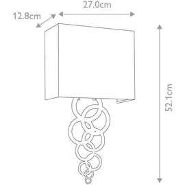 Elsteadlighting Rosa Medium 1-flammige Wandleuchte - Gealtertes Messing - ROSA-MEDIUM-AB