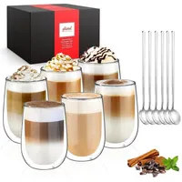 luxuskollektion Doppelwandige Latte Macchiato Gläser 0,33 l Set