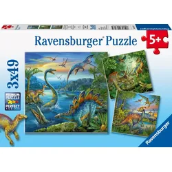 Ravensburger  9317 Puzzle Faszination Dinosaurier 3 X 49 Teile 9317
