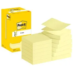 Post-it® Z-Notes Haftnotizen R330 gelb, 12 Blöcke