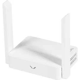 Cudy WR300 Router Wireless Fast Ethernet 300Mbps Single Band 2.4GHz Bianco - Weiß/Silber/Schwarz