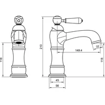 PaulGurkes Nostalgie Einhandmischer Schwarz