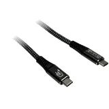 Inter-Tech USB-C auf USB-C 3 m Schwarz