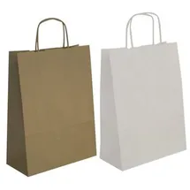 APLI agipa 101649 Papiertragetasche - aus Kraftpapier, mittel, weiß
