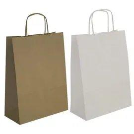 APLI agipa 101649 Papiertragetasche - aus Kraftpapier, mittel, weiß