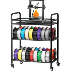 VEVOR Filament Lagerregal Filamentspulenhalter 3 Ebenen 3D-Drucker Organizer