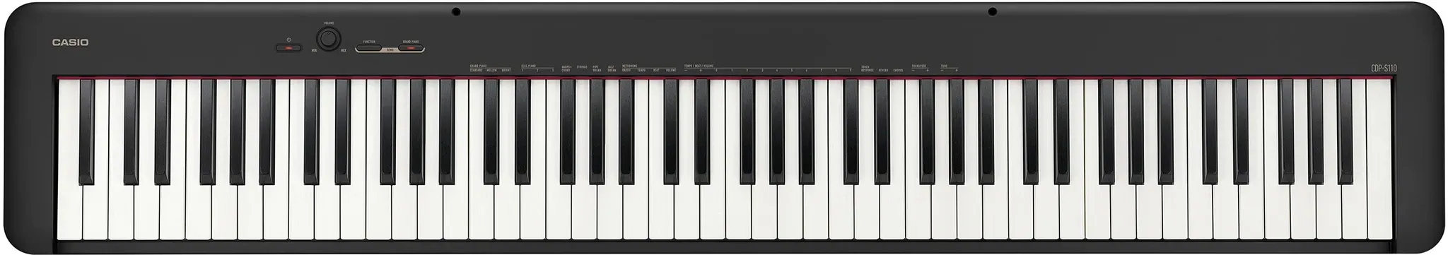 Digitalpiano CASIO "CDP-S110BK" Tasteninstrumente schwarz Pianos mit Pedal