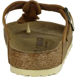 Birkenstock Gizeh Braided Nubukleder geölt cognac 38