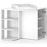 Vicco Kristian Weiß 85 x 86 cm Tür offene Fächer