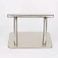 Huairdum Edelstahl-Fußstütze für Friseure, Friseurstuhl, Salon-Fußstütze, Modernes Design, Glänzende mit Komfortabler Struktur, Ideal für Salon und Friseursalon
