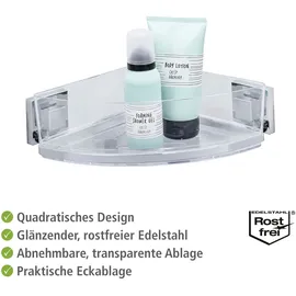 Wenko Quadro Duschkorb Edelstahl, Kunststoff