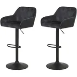 Hela Barhocker DOLLIE 51 x 89 x 53 cm Schwarz