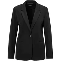 GOLDNER Damenblazer mit Reverskragen und Paspeltaschen in schwarz | Gr.: 52